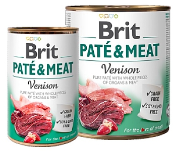 Brit Pate & Meat Dog Venison puszka 800g