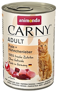 Animonda Carny Adult Indyk + Wątróbka kurczaka puszka 400g