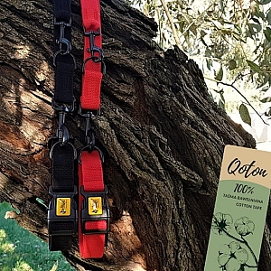 Dingo Smycz taśma przedłużana z taśmy bawełnianej 1,6cm/120-220cm czerwona