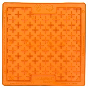LickiMat Buddy Krzyżyk miękki pomarańczowy