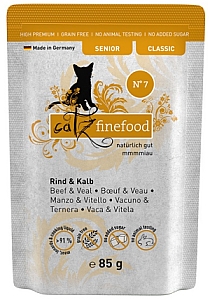 Catz Finefood Classic Senior N.07 Wołowina i cielęcina saszetka 85g