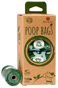 Toby's Choice Ekologiczne (degradowalne) bezzapachowe worki na odchody 120szt