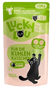 Lucky Lou Lifestage Kitten Drób i wołowina saszetka 125g