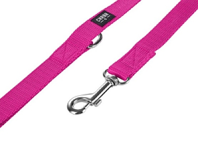 CHABA Smycz taśma gładka 20mm/130cm fuksja