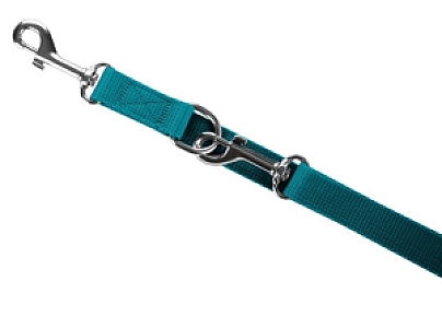 CHABA Smycz taśma regulowana gładka 10mm/260cm morska