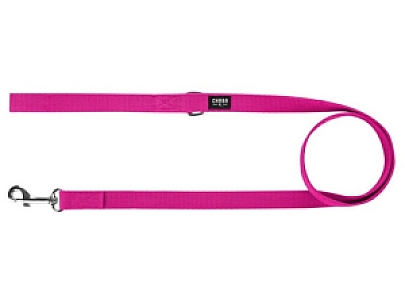 CHABA Smycz taśma gładka 16mm/130cm fuksja