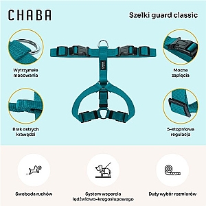 CHABA Szelki Guard L 2,5cm morskie