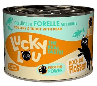 Lucky Lou Lifestage Adult Drób i pstrąg puszka 200g