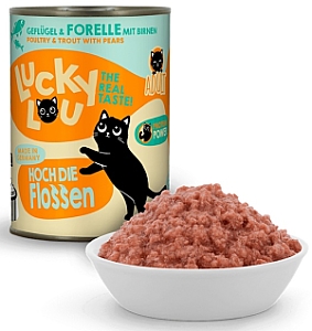 Lucky Lou Lifestage Adult Drób i pstrąg puszka 400g