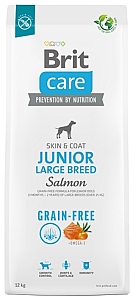Brit Care Grain Free Junior Large Breed Salmon 12kg