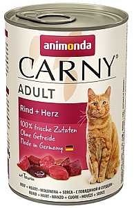 Animonda Carny Adult Wołowina + Serca puszka 400g