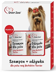 Over Zoo Szampon i odżywka  dla psów rasy Yorkshire Terier dwupak 2x250ml