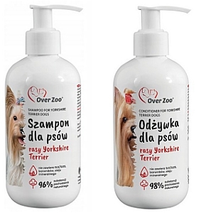 Over Zoo Szampon i odżywka  dla psów rasy Yorkshire Terier dwupak 2x250ml