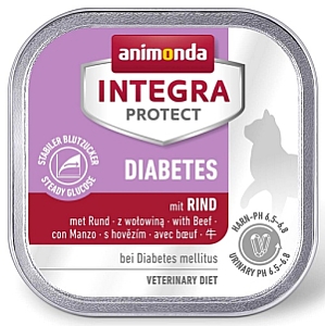 Animonda Integra Protect Diabetes dla kota - z wołowiną tacka 100g