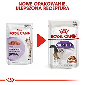 Royal Canin Sterilised w sosie karma mokra dla kotów dorosłych, sterylizowanych saszetka 85g