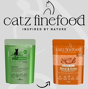 Catz Finefood Classic N.23 Wołowina i Kaczka saszetka 85g