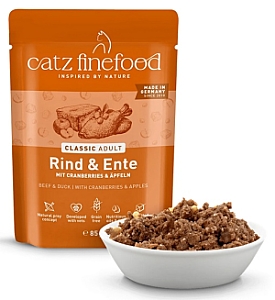 Catz Finefood Classic N.23 Wołowina i Kaczka saszetka 85g