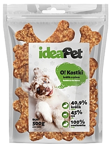 IdeaPet Kostki królik z ryżem 9cm 500g