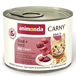 Animonda Carny Adult Wołowina + Serca puszka 200g