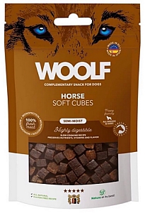 Woolf Soft Cubes Monoprotein Horse 100g
