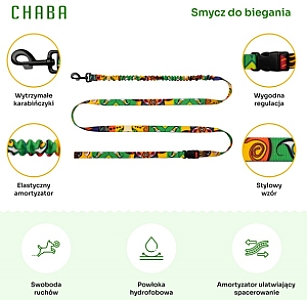 CHABA Smycz z amortyzatorem do biegania Story III M 25mm/280cm Jumbo