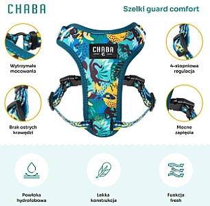 CHABA Szelki Guard Comfort Story III bezuciskowe M 1,6cm Carnival