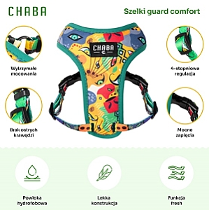CHABA Szelki Guard Comfort Story III bezuciskowe S 1,6cm Jumbo
