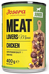 Josera Meat Lovers Menu Junior Kurczak puszka 400g