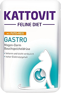 Kattovit Feline Diet Gastro indyk i ryż saszetka 85g