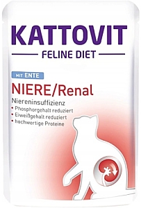 Kattovit Feline Diet Niere/Renal kaczka saszetka 85g