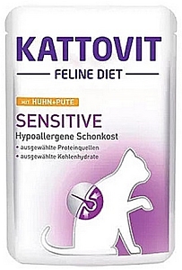 Kattovit Feline Diet Sensitive kurczak i indyk saszetka 85g