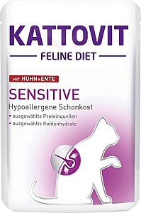 Kattovit Feline Diet Sensitive kurczak i kaczka saszetka 85g