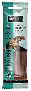Chewies Hundezigarren Straub & Beeren - struś & owoce 75g
