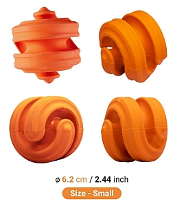 PetDreamHouse Zabawka gumowa Geo-Hex pomarańczowa