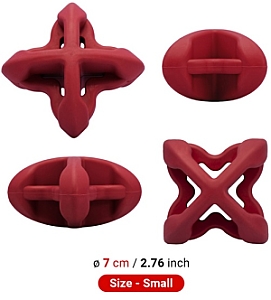 PetDreamHouse Zabawka gumowa Geo-Astro Rolly czerwona