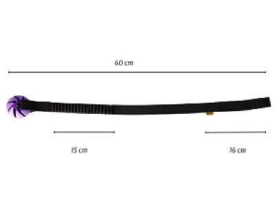 Dingo Zabawka dla psa - Szarpak Piłka z rączką bungee 6cm