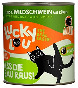 Lucky Lou Lifestage Adult Wołowina i dzik puszka 800g