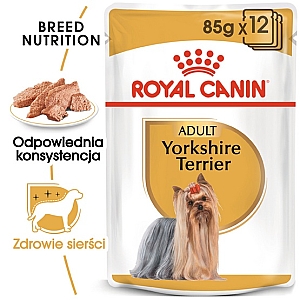 Royal Canin Yorkshire Terrier Adult karma mokra - pasztet, dla psów dorosłych rasy yorkshire terrier saszetka 85g