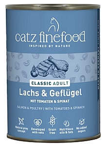 Catz Finefood Classic N.05 Łosoś i drób puszka 400g