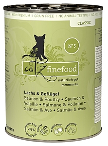 Catz Finefood Classic N.05 Łosoś i drób puszka 400g