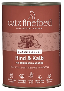 Catz Finefood Classic N.07 Wołowina i cielęcina puszka 400g