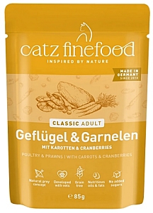 Catz Finefood Classic N.17 Drób i Krewetki saszetka 85g