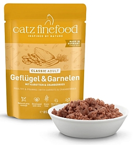 Catz Finefood Classic N.17 Drób i Krewetki saszetka 85g