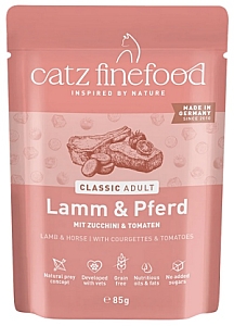 Catz Finefood Classic N.19 Jagnięcina i Konina saszetka 85g