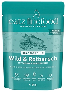 Catz Finefood Classic N.21 Dziczyzna i Karmazyn saszetka 85g