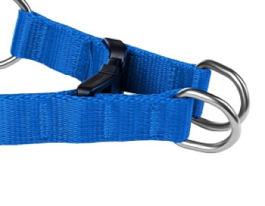 CHABA Szelki taśma regulowane nr 3 - obwód 60cm niebieskie