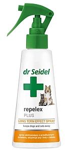 Dr Seidel Repelex Plus - Płyn utrzymujący psy i koty z daleka - spray 100ml