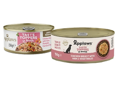 Applaws Dog Taste Toppers puszka z kurczakiem, szynką i warzywami 156g