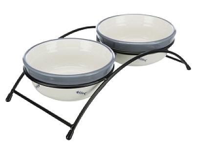 Trixie Miski ceramiczne 0,3L na stojaku [24790]