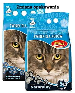 Miluś Standard żwir zbrylający bentonitowy 5L